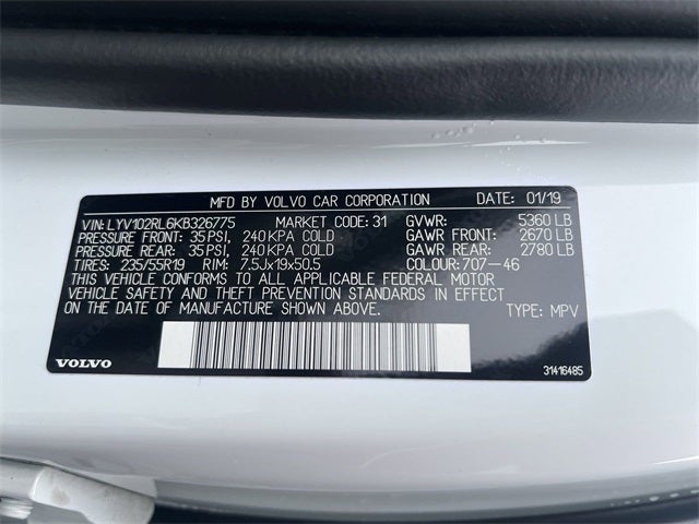 2019 Volvo XC60 T5 Inscription